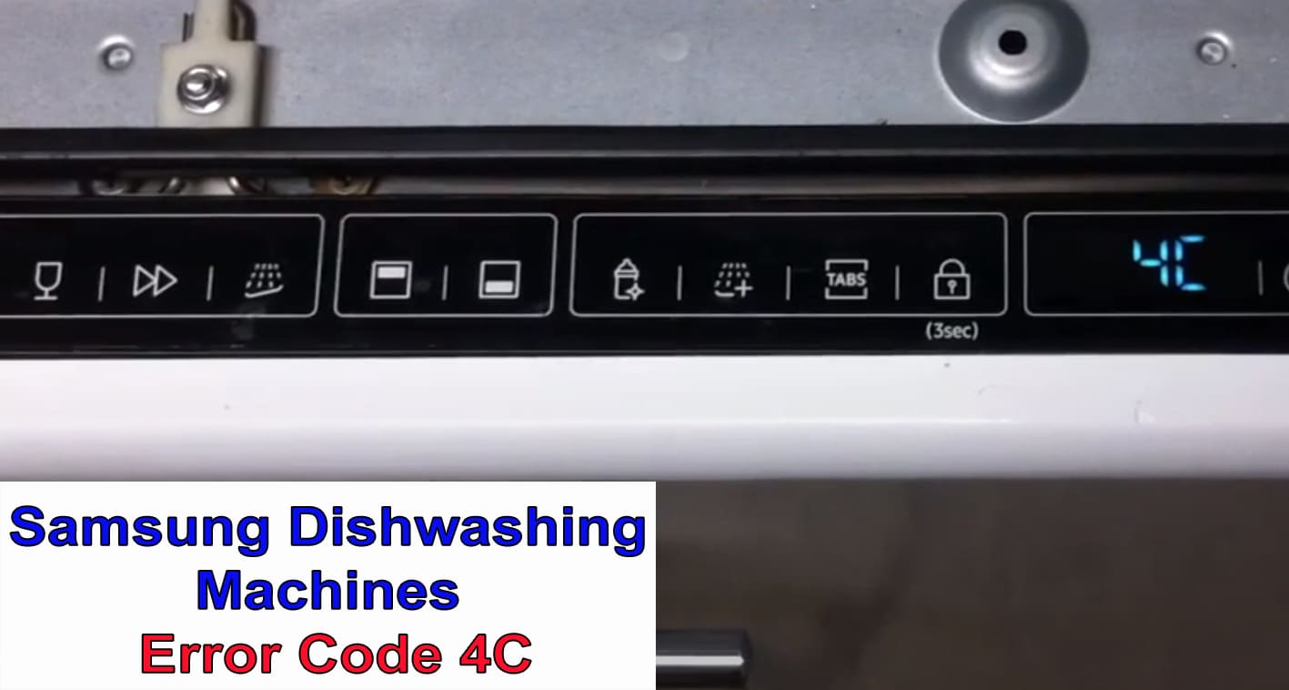 Código de error del lavavajillas Samsung 4c