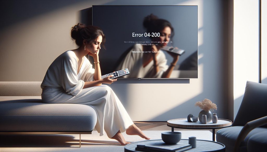 Error 04-200 Samsung TV: Cómo Solucionarlo Ya