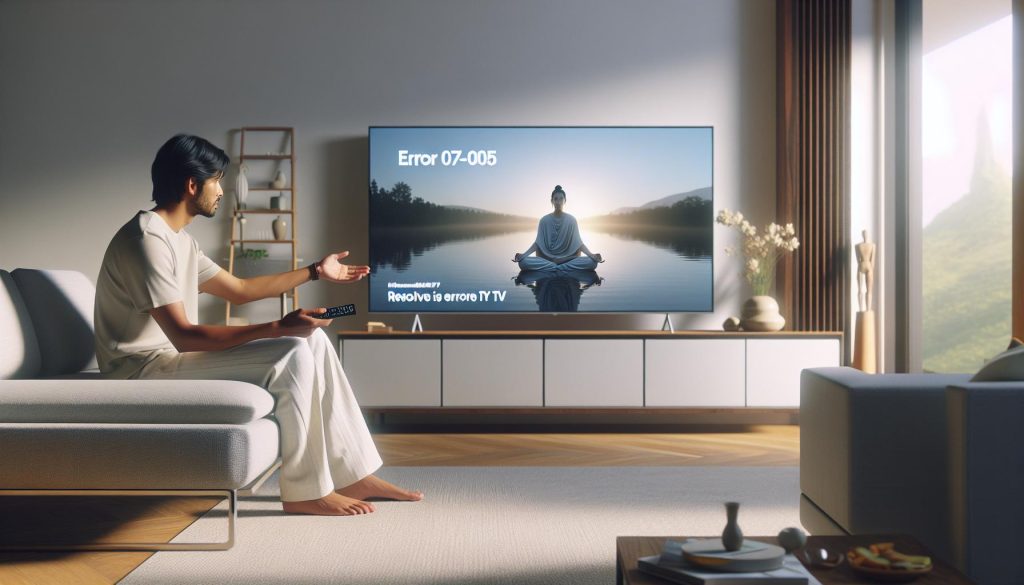 Error 07-005 Samsung TV: Solución Rápida y Efectiva