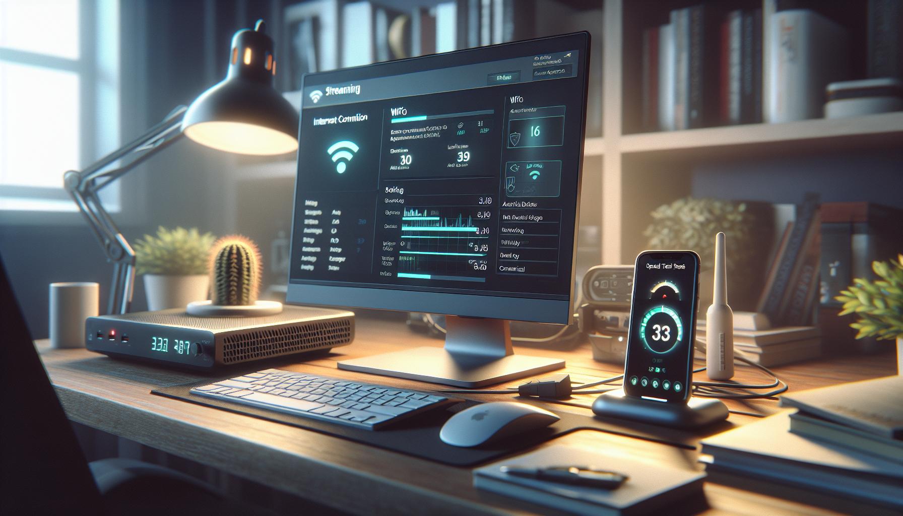 Ajustes de conexión a internet para streaming