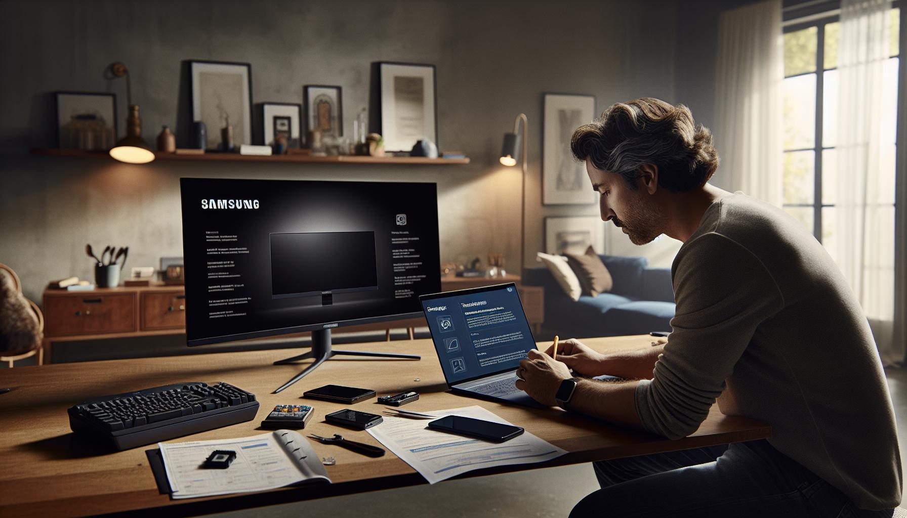 Ajustes de Imagen: Soluciones para Pantalla Negra en Samsung