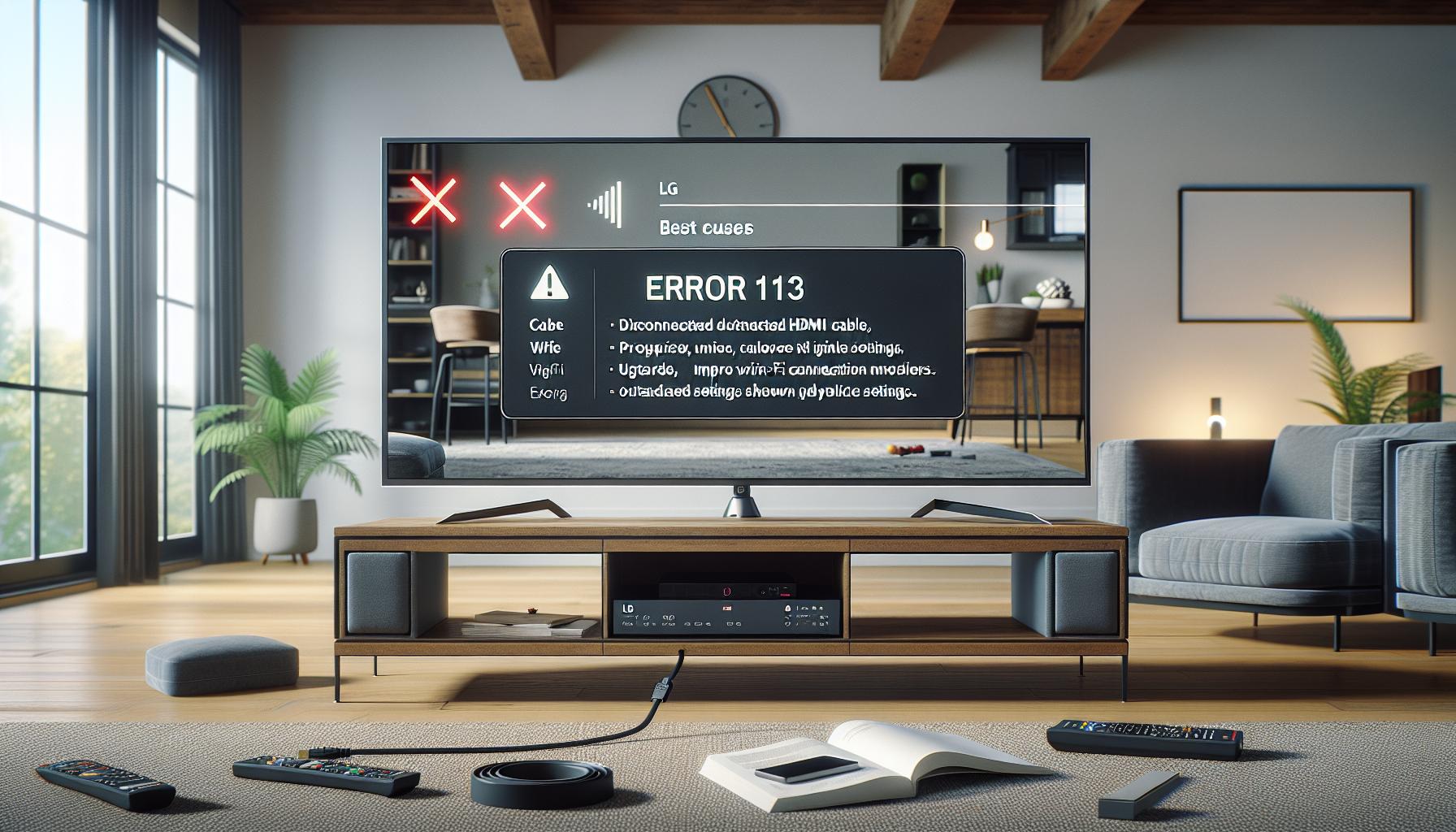 Causas Comunes del Error 113 en Televisores LG