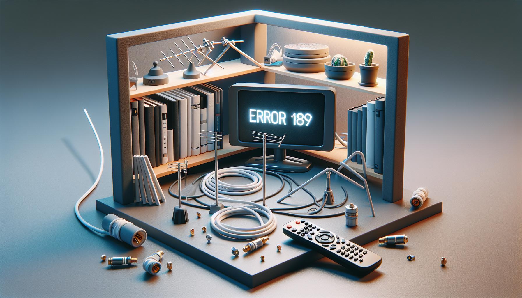 Causas comunes del error 189 en TV