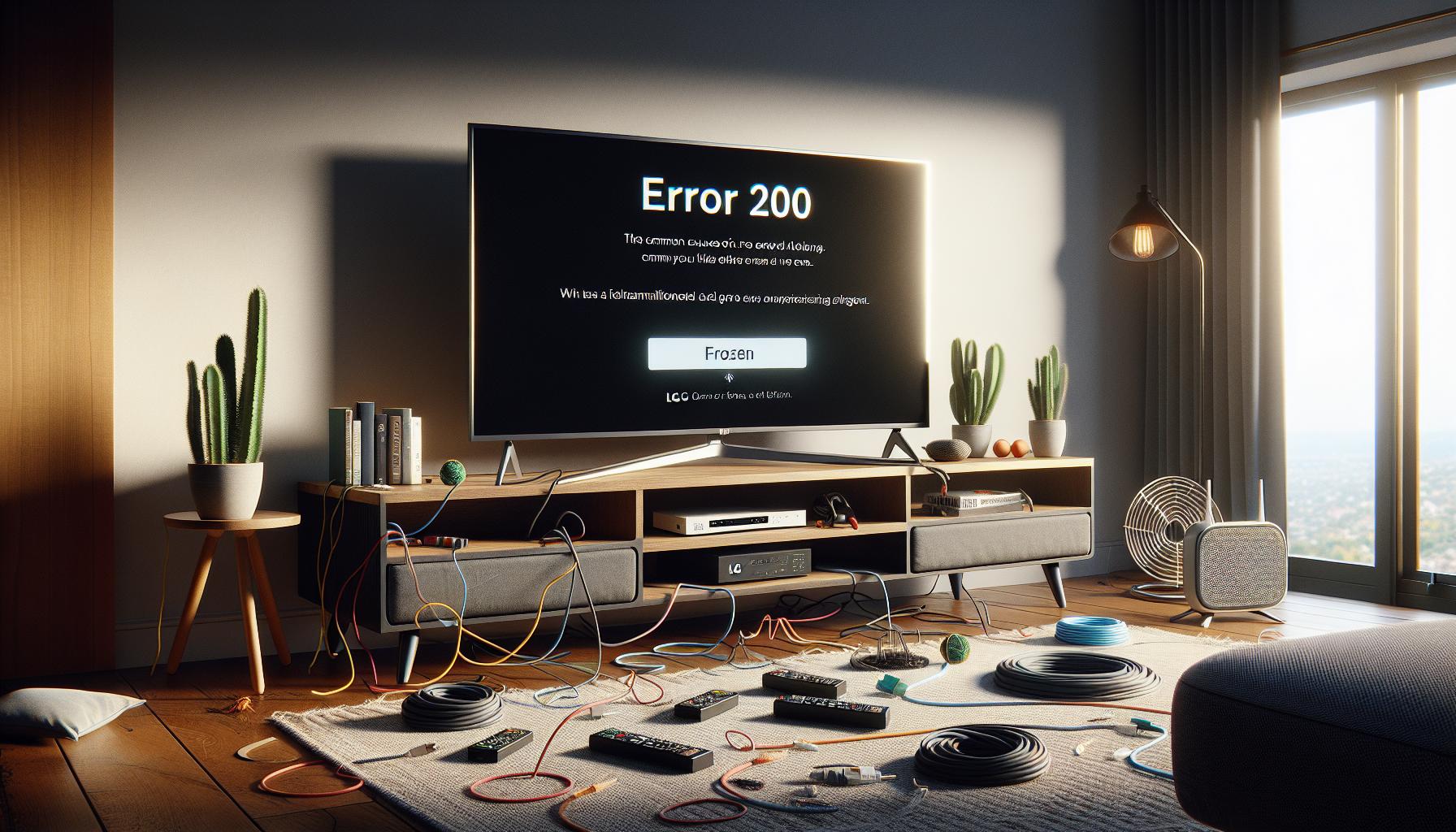 Causas Comunes del Error 200 en TV LG