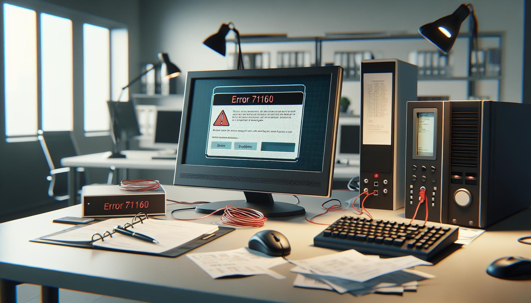 Causas Comunes del Error 71160
