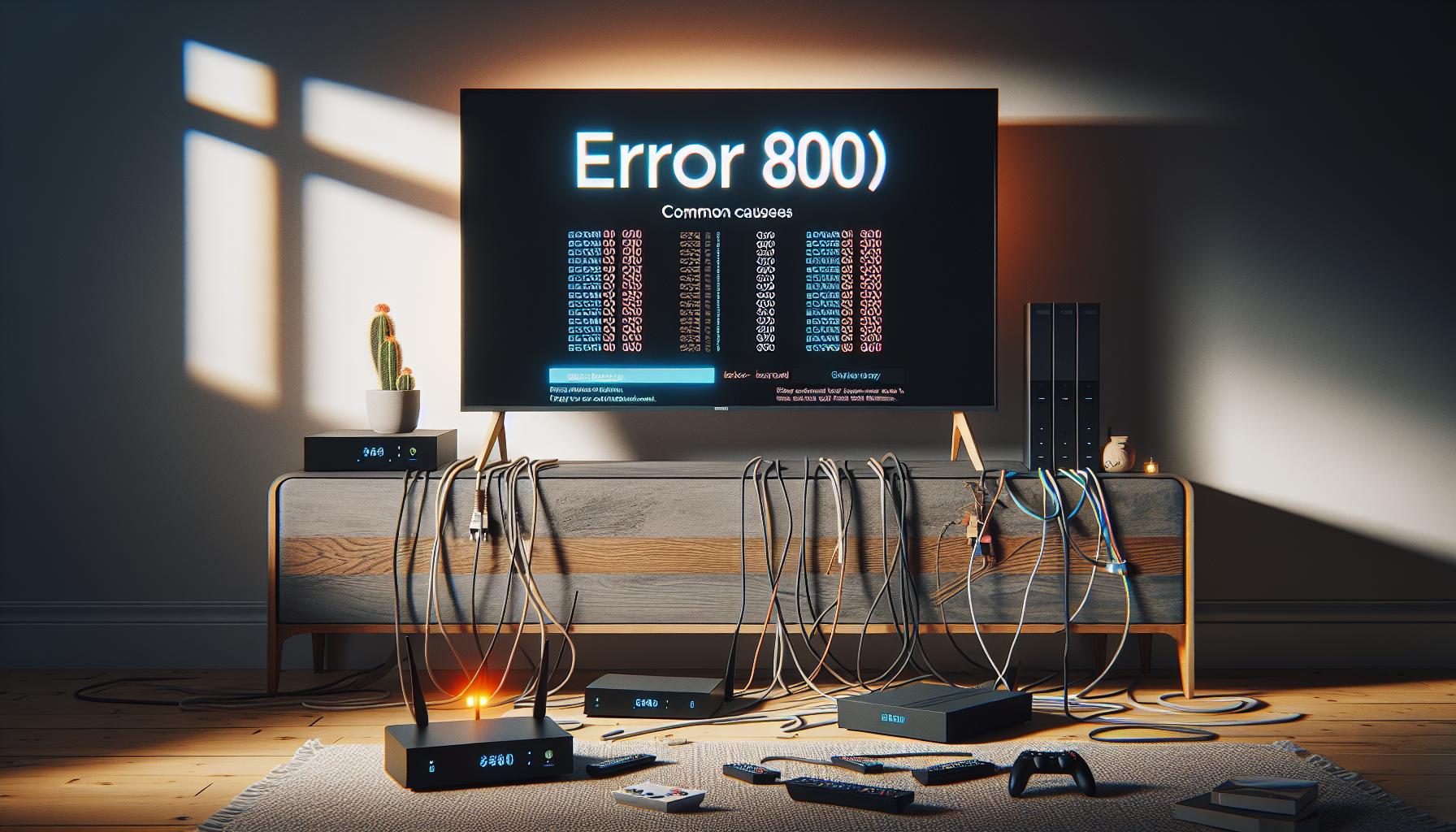 Causas Comunes del Error 800 en TV Samsung