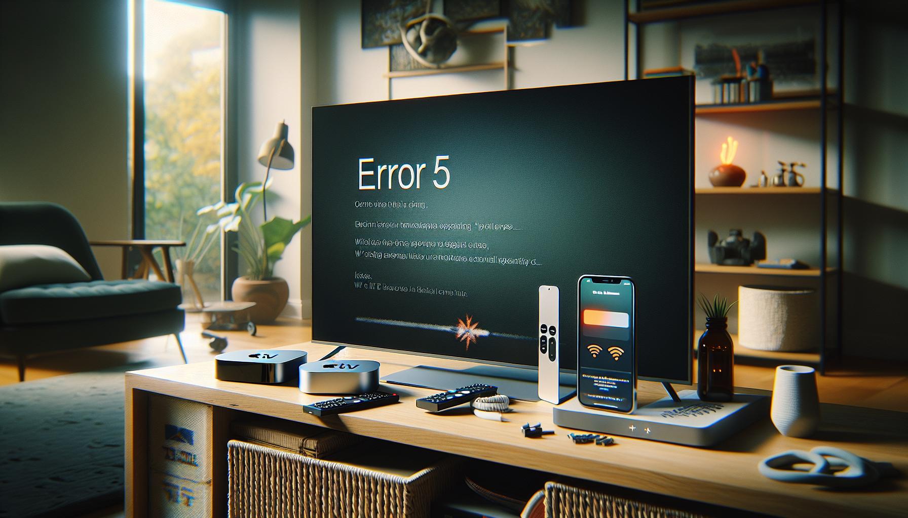 Apple TV Error 5: Solución Rápida y Efectiva 3 Causas comunes del error 5 en Apple TV