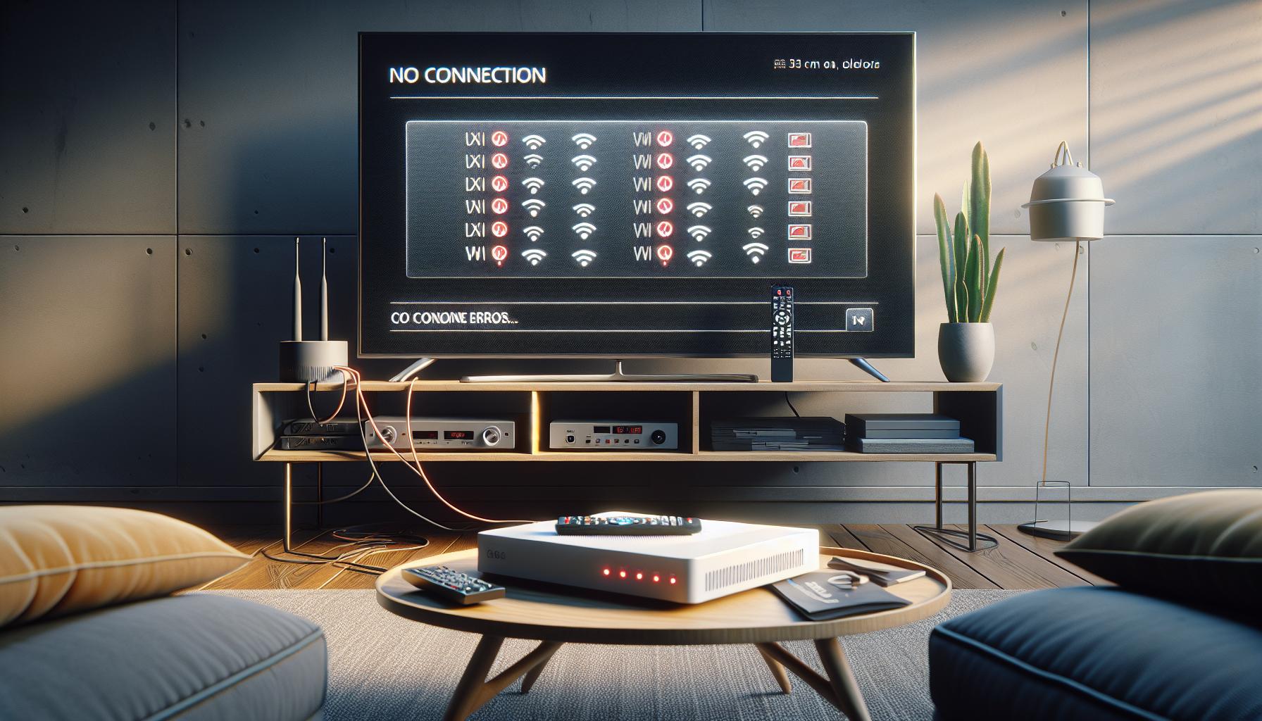 Causas comunes del error de conexión en tu TV