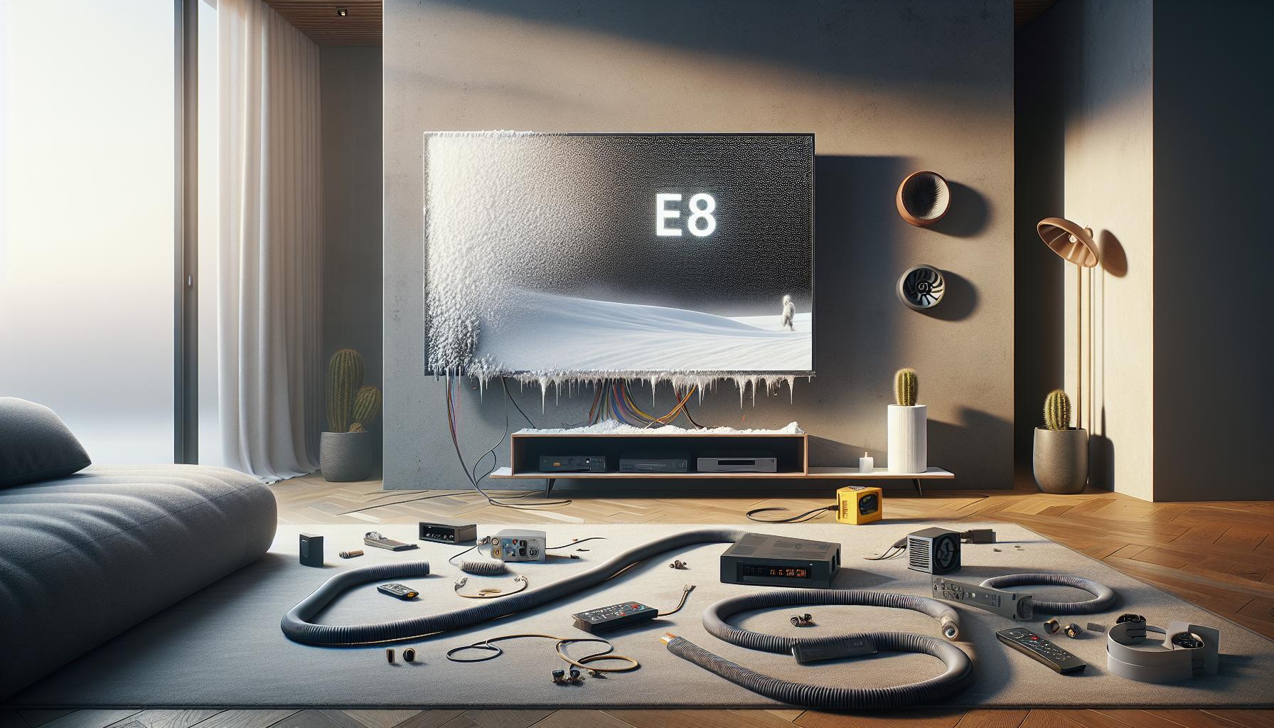 Causas comunes del error E8 en TV LG