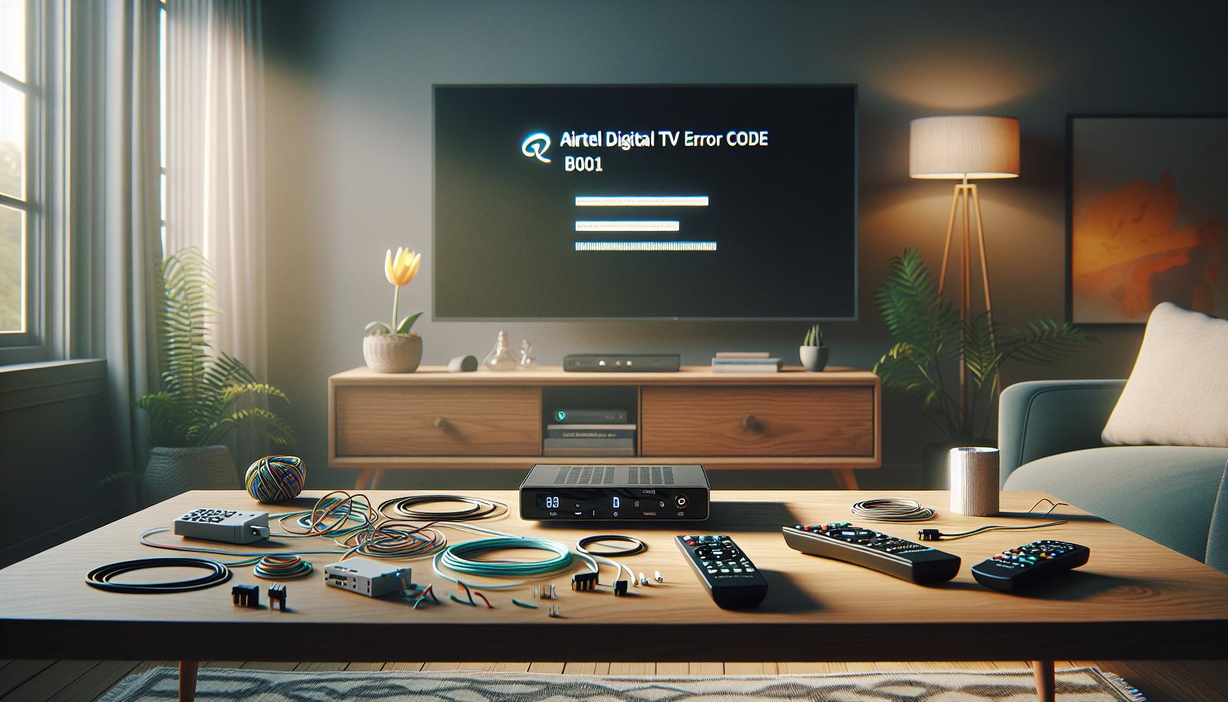 Causas del error B001 en Airtel Digital TV