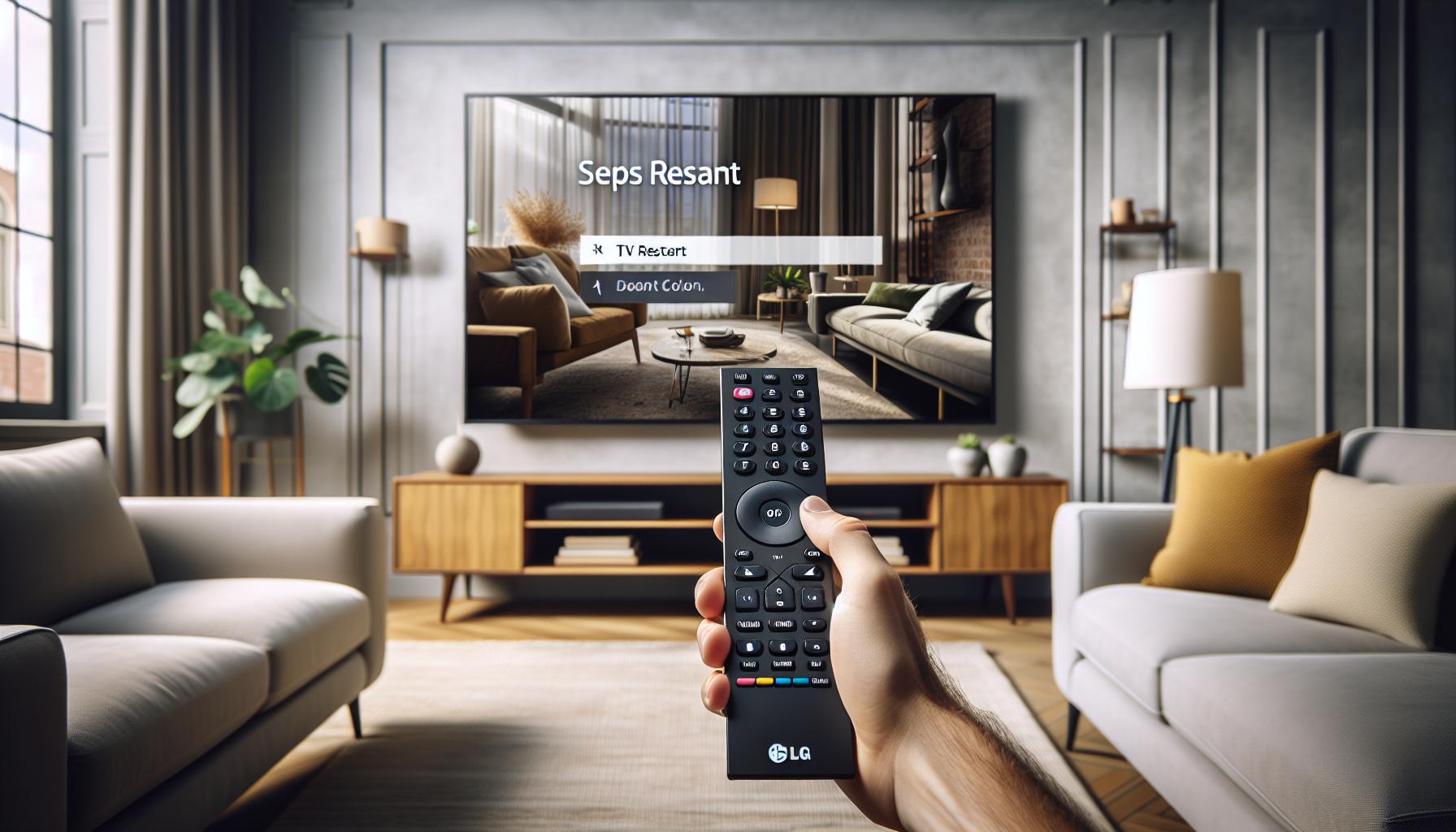 Cómo Reiniciar tu LG TV para Solucionarlo