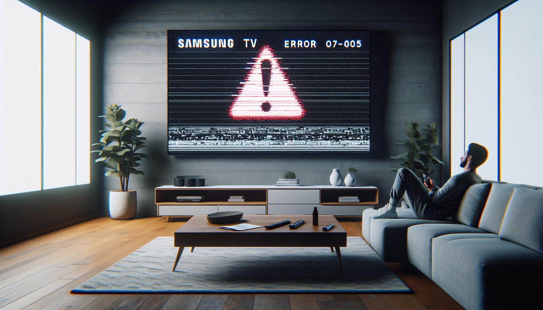 Error 07-005 en TV Samsung: Definición y Causas
