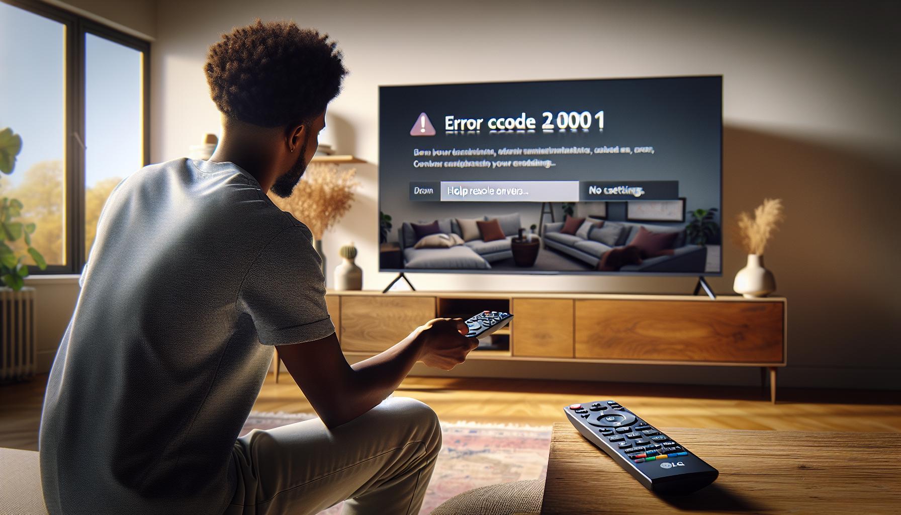 Paso a Paso: Resolver el Código 20001 en LG TV