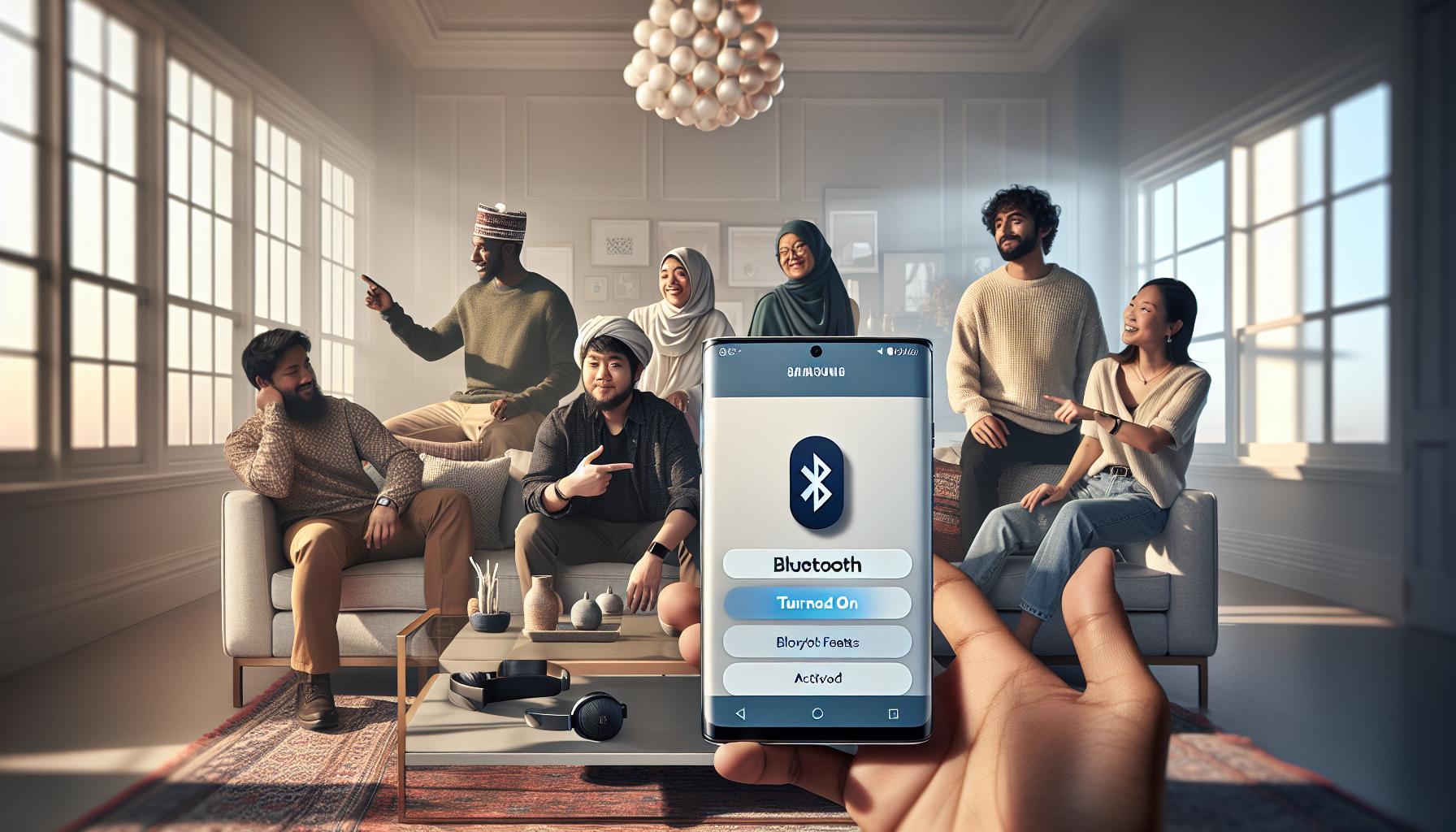 pasos para activar bluetooth samsung