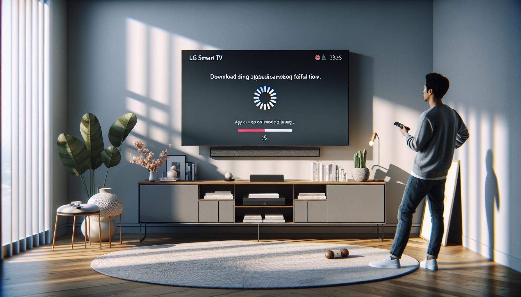 ¿Por qué no puedo descargar aplicaciones en mi Smart TV LG?