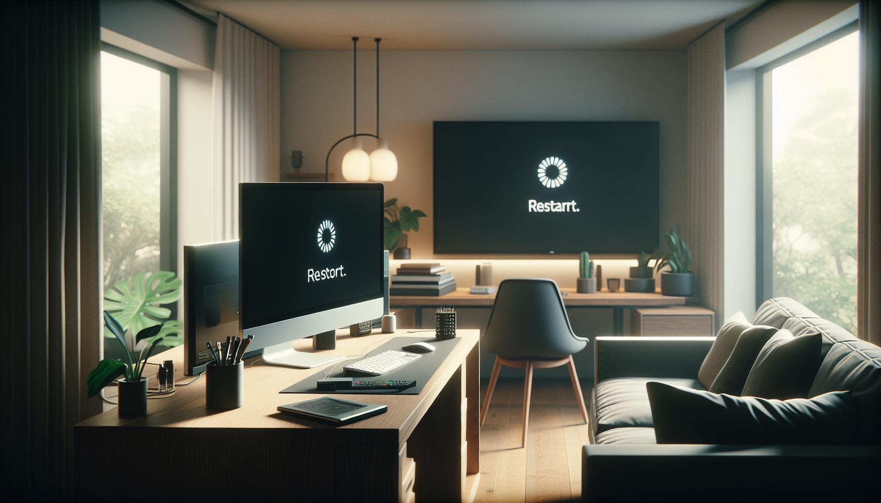 Reinicia tu Ordenador y Televisor