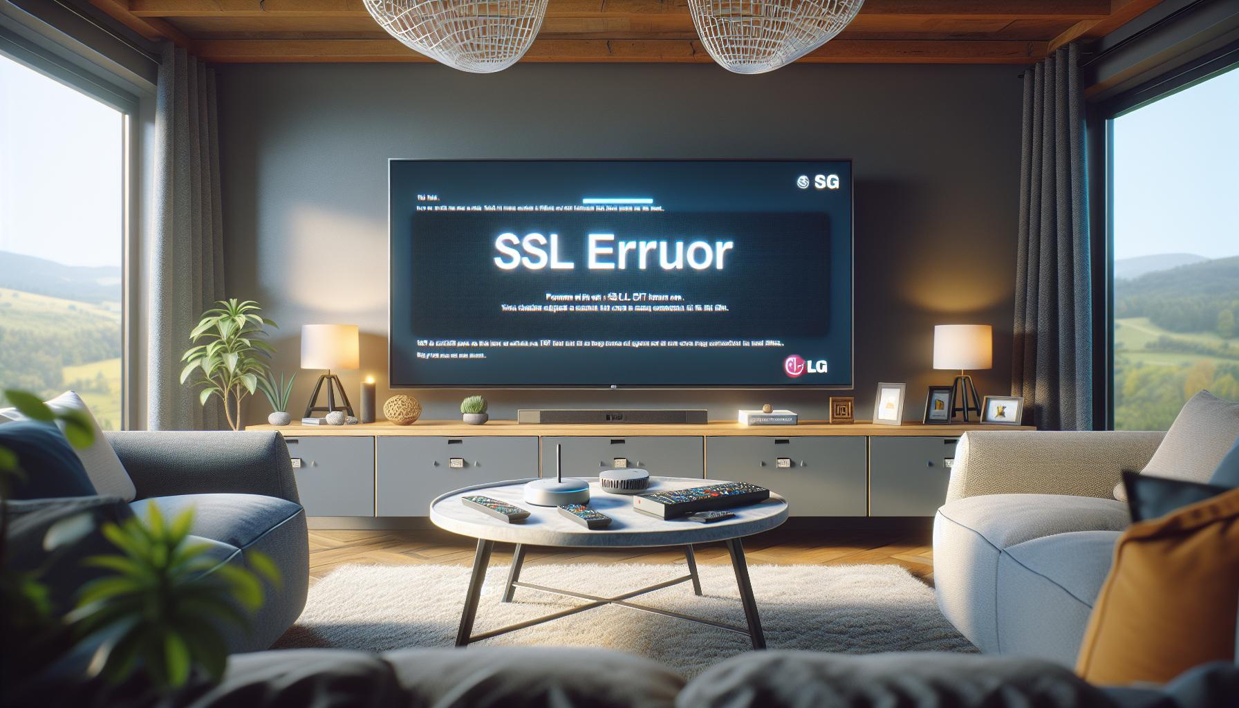 Error de Conexión SSL en TV LG: Cómo Resolverlo