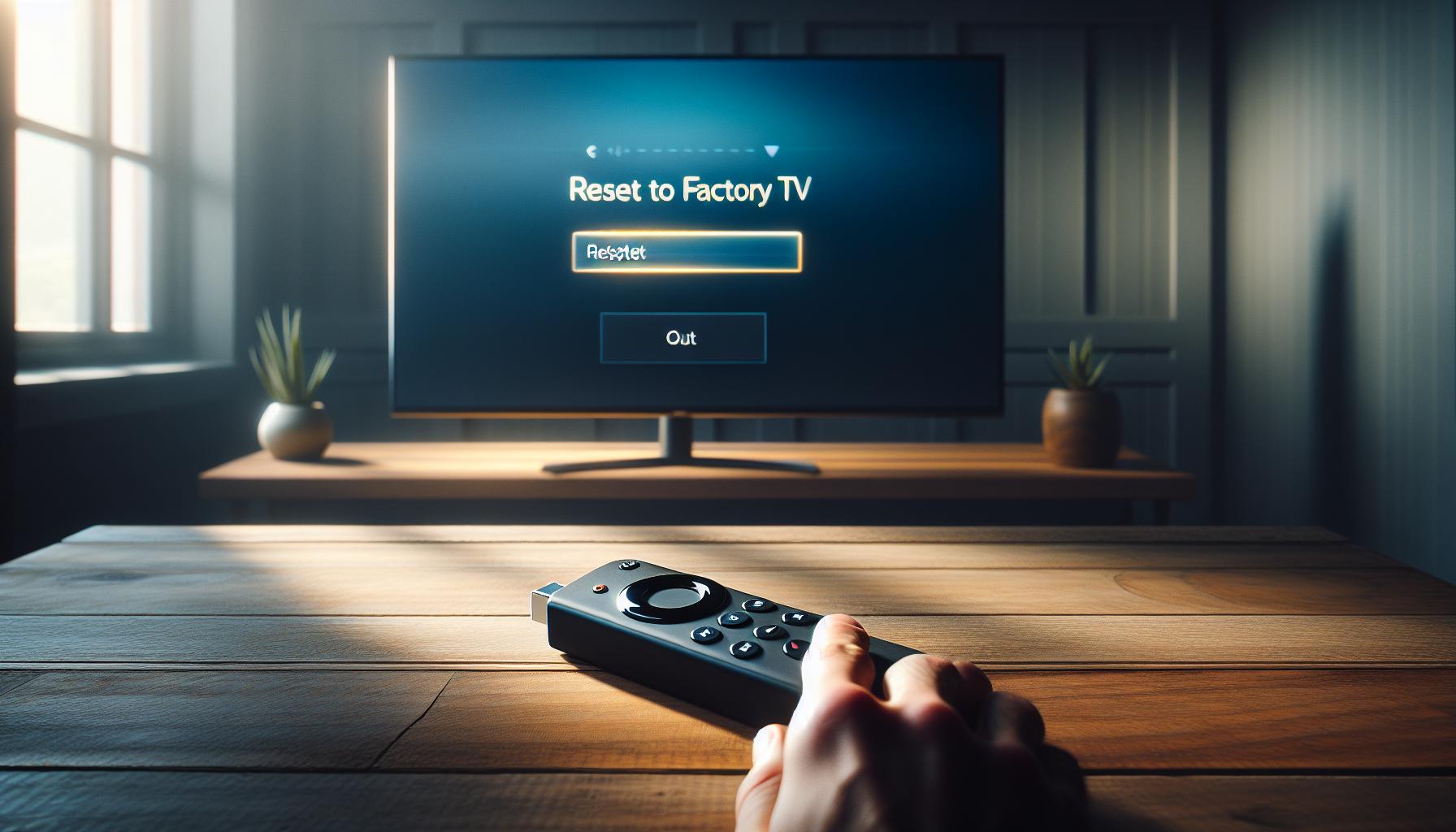 Fire Stick TV No Enciende: Solución Efectiva Aquí 4 Resetea tu Fire Stick TV a los Valores de Fábrica