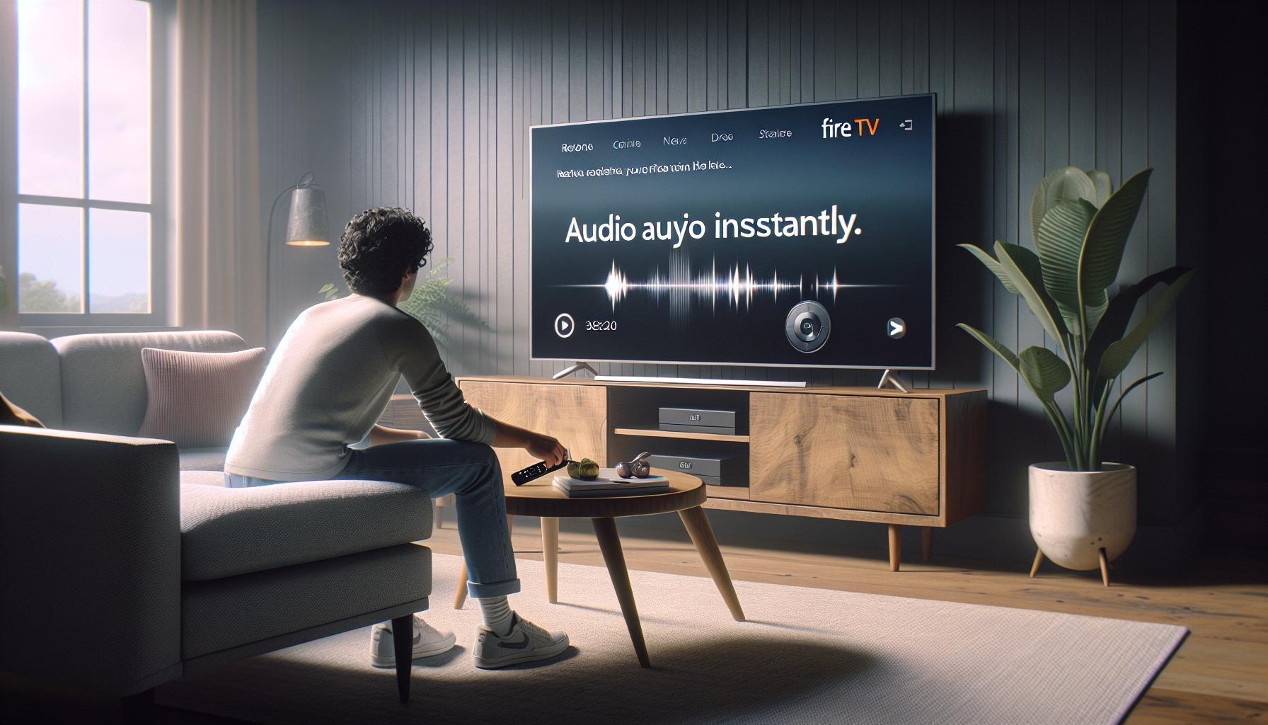 Restaurar el audio de Fire TV al instante
