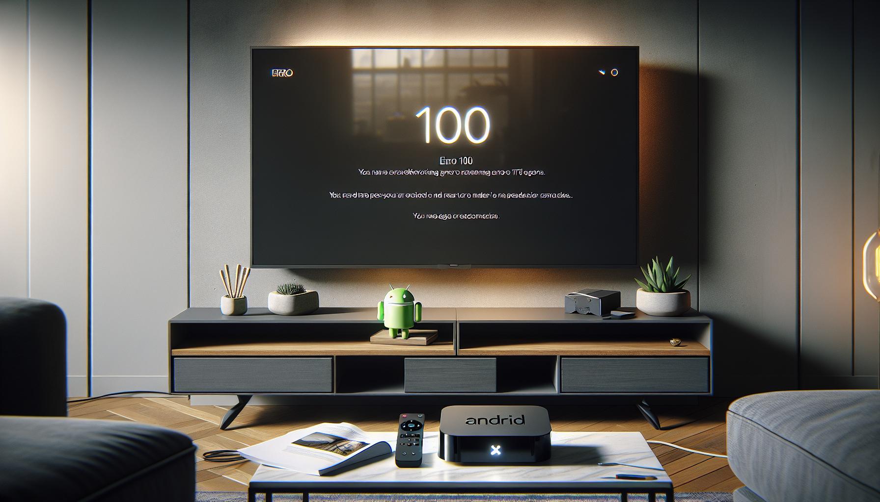 Soluciona el Error 100 en Android TV Box