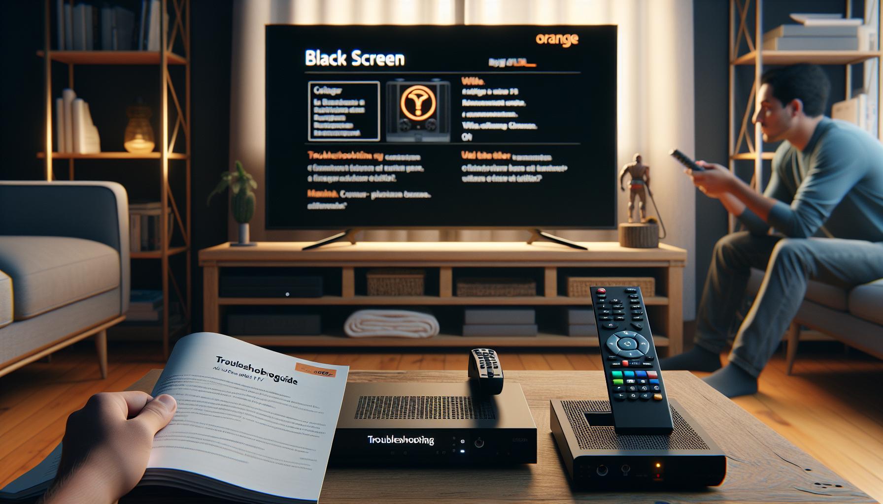 Soluciones para Pantalla Negra en Orange TV