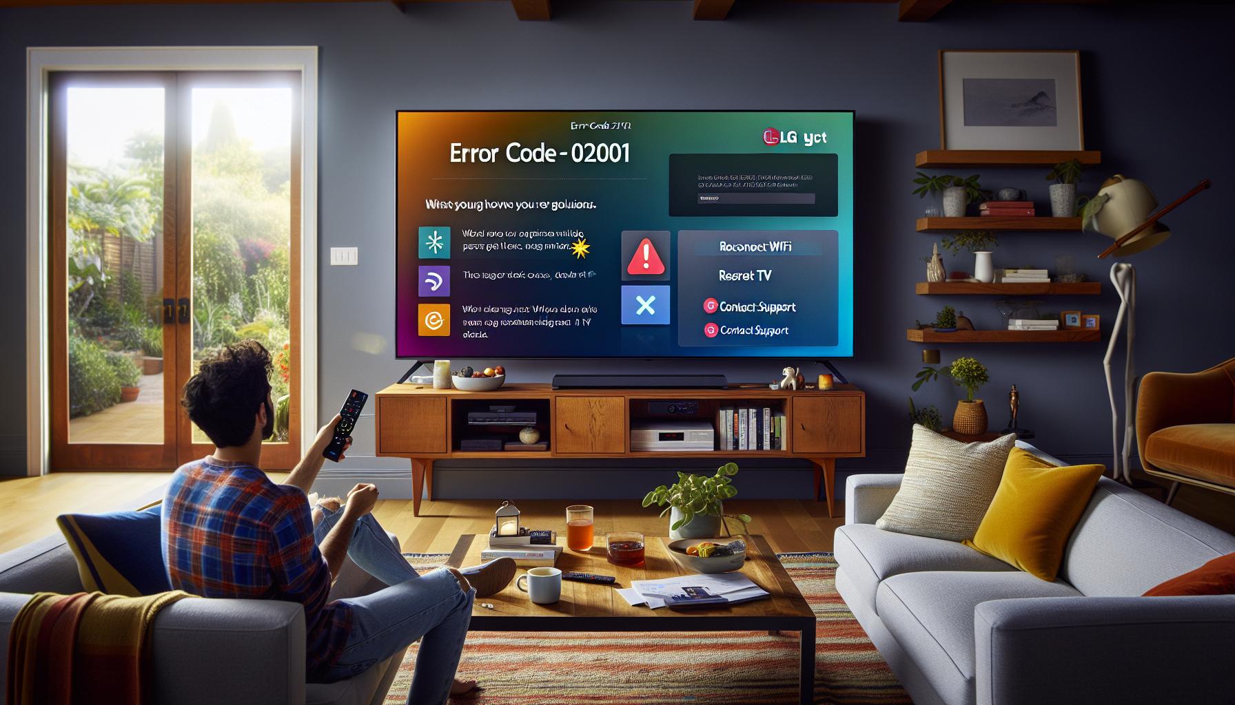 Soluciones rápidas para el error 02001 en LG TV