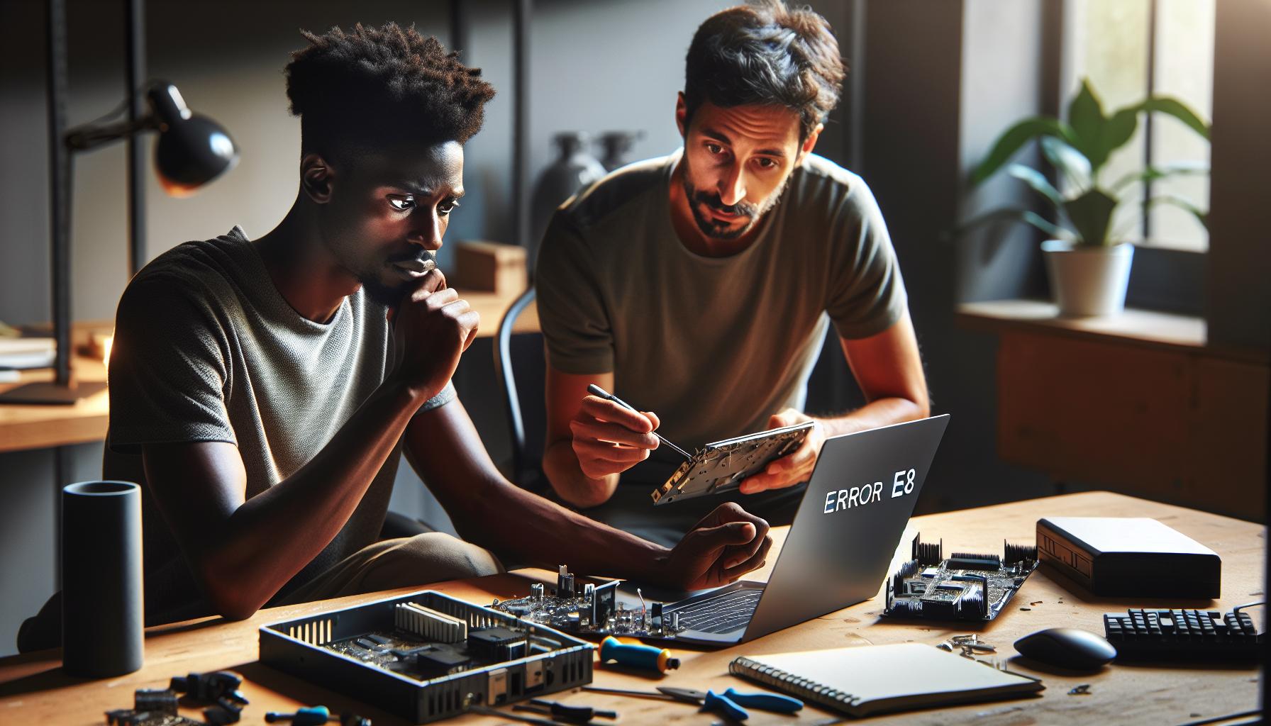 Soluciones rápidas para el error E8