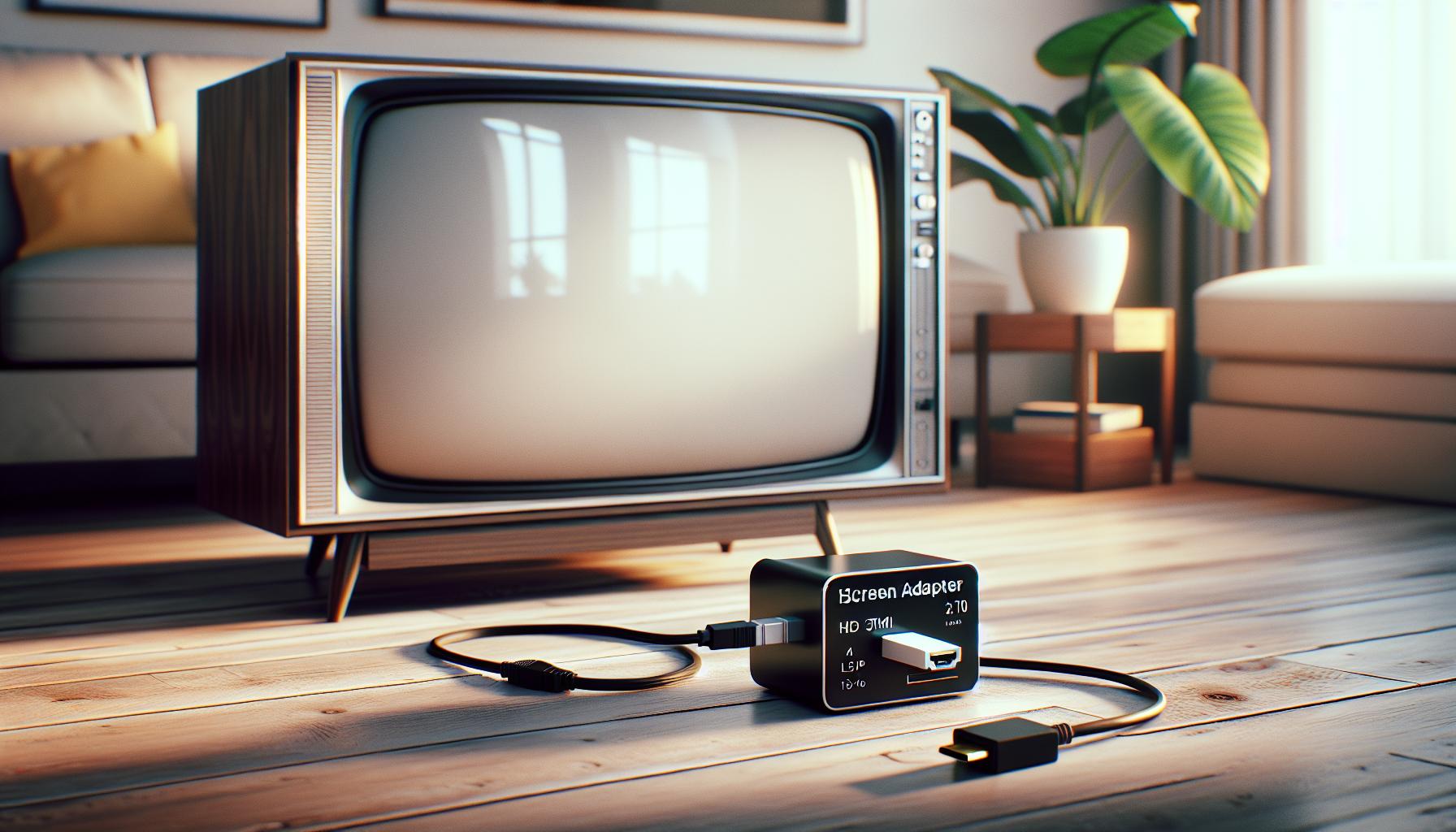 Usar un adaptador de pantalla para TV no Smart